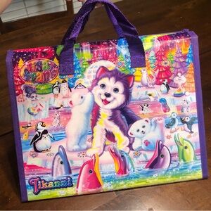 Lisa Frank trifold portfolio carrying school organizer nostalgic animal lover